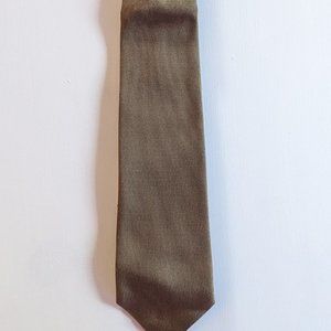 Brooks Brothers Makers 100% Silk Tie Gold and Black Micro Dots